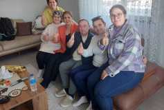 Derneğimizin en büyük down sendromlu üyesi Fahri abimizi ziyaretimizden...