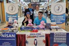 Çorlu Orion AVM deki Otizm farkındalık standımız...