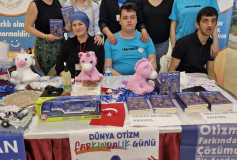 Çorlu Orion AVM deki Otizm farkındalık standımız...